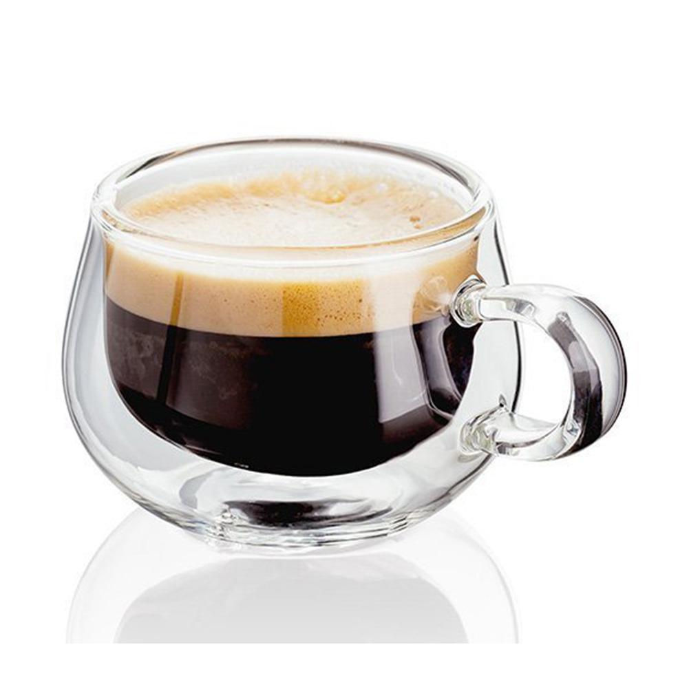 VEVOK CHEF Espresso Glass Cups Double Wall Glass